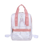 Waterproof PVC Backpack Purse with Clear Design, Durable and Stylish, Perfect for Travel, School, and Everyday Use School Bag Summer Waterproof PVC Beach Bag - SJB-DIAMOND ELITES
