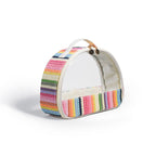 Straw transparent PVC semicircular cosmetic bag, waterproof woven toiletries bag, travel storage bag, makeup bags small,Transparent Cosmetic Bag, - SJB-DIAMOND ELITES