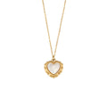 High-grade Love Light Luxury Pendant Jewelry Stainless Steel 18k Gold Plating Vintage Shell Love Necklace Pi-Mart