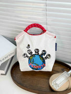Leisure bag women's summer light cloth bag, large capacity shoulder tote bag, class commuter shoulder bag - SJB-DIAMOND ELITES