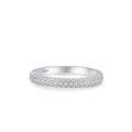 S925 Sterling Silver Diamond-encrusted Stackable Ring Pi-Mart