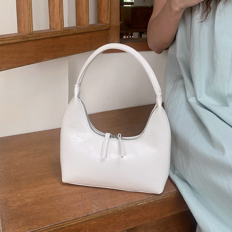 Silver mini hobo shoulder bag, small shoulder purse, women's summer shoulder bag, small hobo handbag - SJB-DIAMOND ELITES