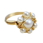Entry Lux Inlaid Pearl Exquisite Ring Lootquake LLC
