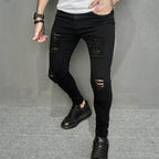 Men's Leisure Ripped Denim Feet Personality Trendy Jeans Lootquake LLC