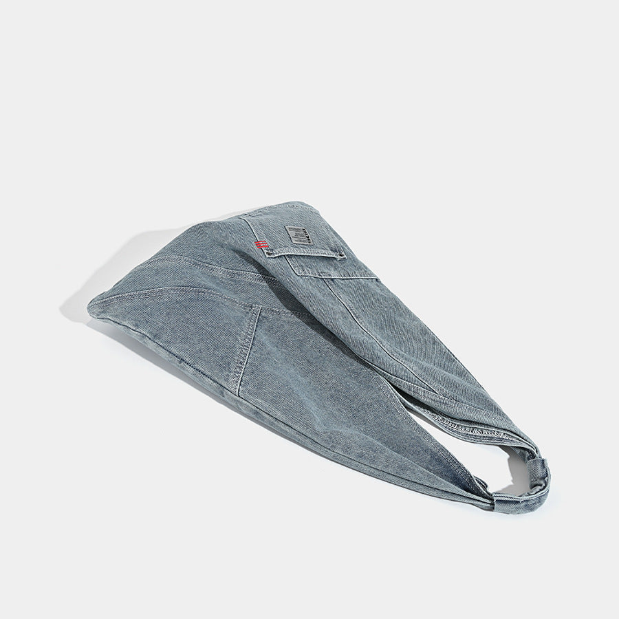 Washed denim hobo bag, underarm shoulder bag, large capacity tote shoulder bag, handbag versatile - SJB-DIAMOND ELITES