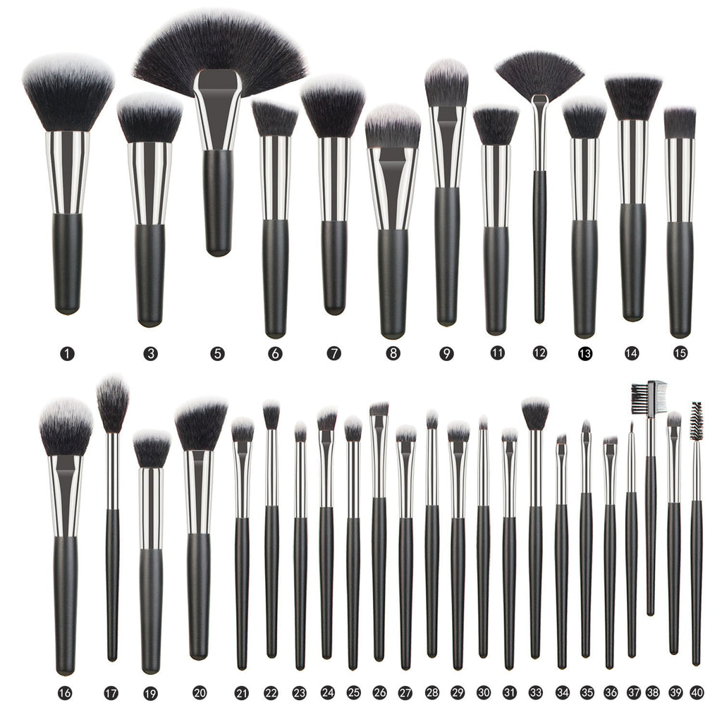 Animal Hair Makeup Brush Full Set Pi-Mart