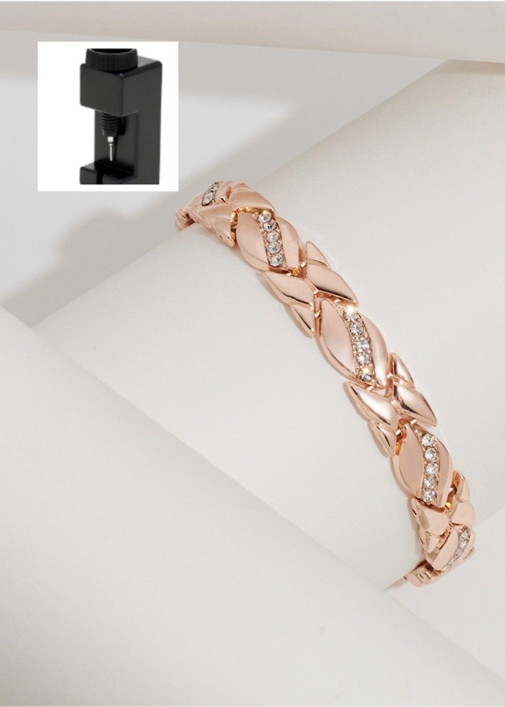 MAC083 Leaf Brushed Creative Magnet Bracelet - SJB-DIAMOND ELITES