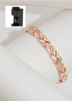 MAC083 Leaf Brushed Creative Magnet Bracelet - SJB-DIAMOND ELITES