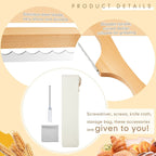 Wooden Bread Slicing Knife With Serrated Teeth Pi-Mart