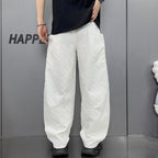 Loose Straight Washed Denim Large Pocket Pants Trendy Lootquake LLC