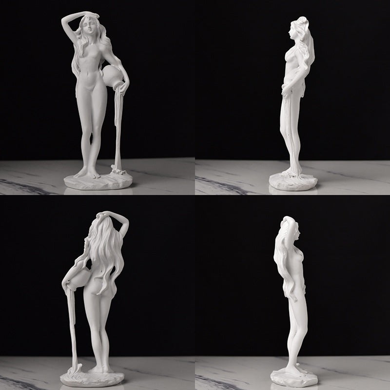 Classical Greek Goddess Statues - Small Artistic Figurines, Venus Sculptures for Office Bookcases and Living Room Decor Lootquake LLC