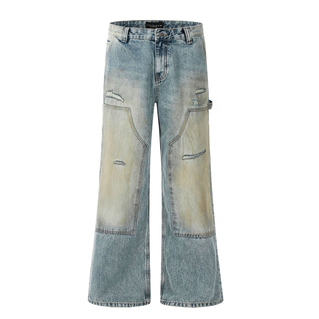 American Style Washed-out Vintage Straight Casual Loose Jeans Lootquake LLC