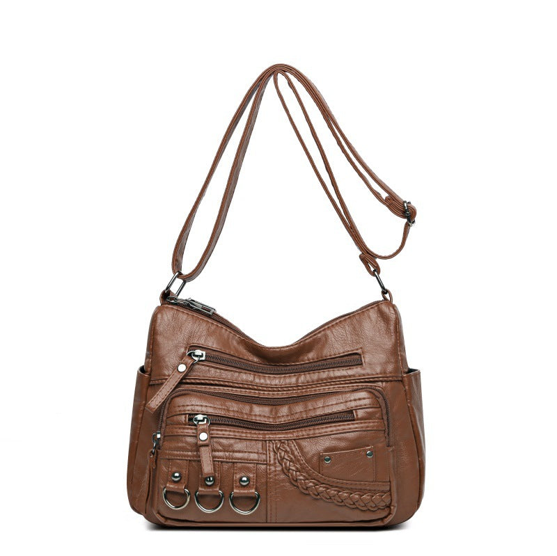 Women's Fashion Casual Soft Leather Bag Pi-Mart