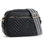 Vintage popular embroidered grid small women crossbody bag,Small Crossbody Purse for Women Triple Zip, - SJB-DIAMOND ELITES