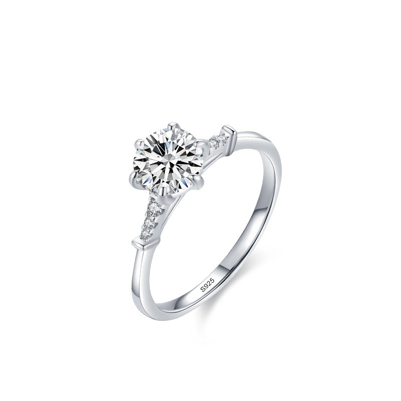 Female Fashion 1 Karat S925 Silver Ring Female Pi-Mart