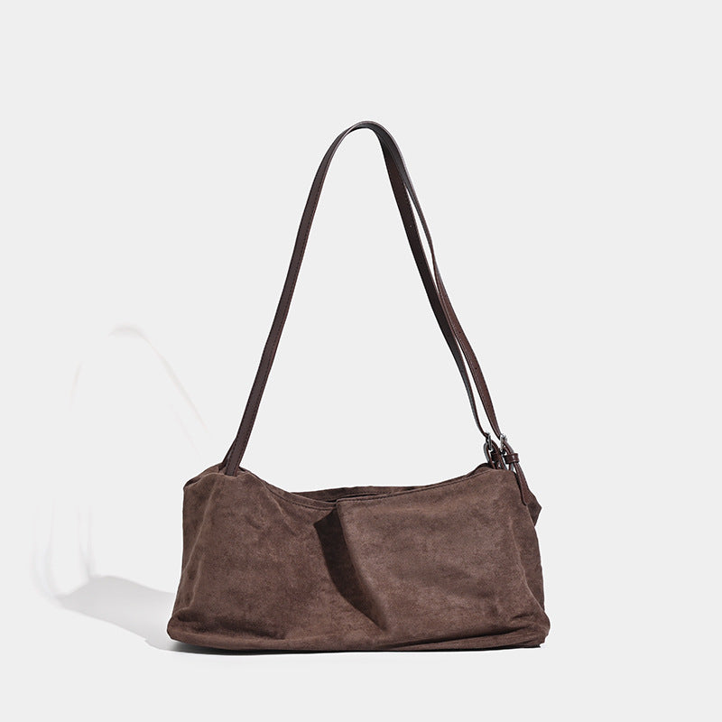 Vintage matte hobo bag, large capacity pillow bag, commuter versatile shoulder crossbody bag - SJB-DIAMOND ELITES