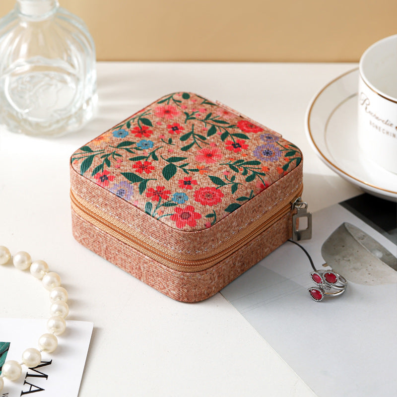 Retro Portable Travel Jewelry Storage Box, Jewelry Box, Compact Ring Storage Box, Jewelry Box, Sewing Box - SJB-DIAMOND ELITES