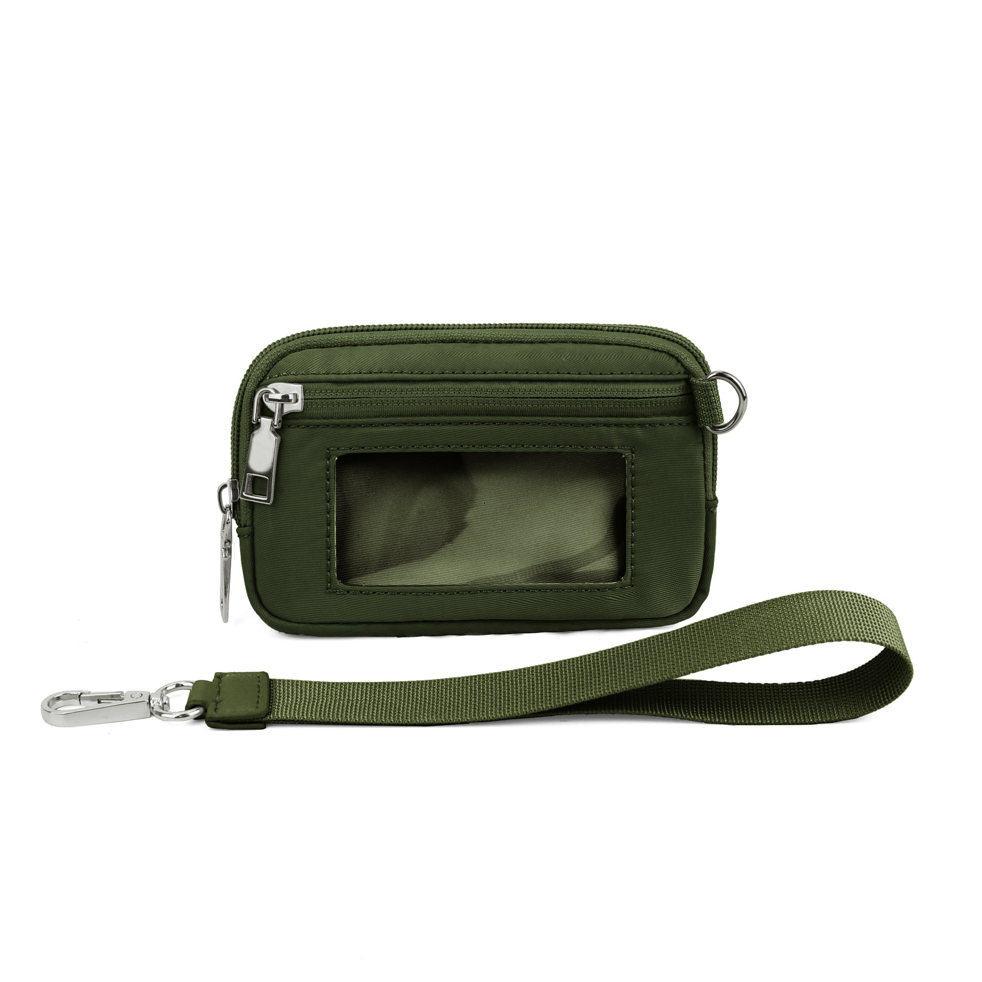 Transparent PVC Card Bag – Portable Wrist Bag for Bank Card & Change Storage