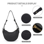 Half moon bag, adjustable shoulder strap crossbody shoulder bag for women, crescent bag, triple use underarm bag, hobo bag for women, - SJB-DIAMOND ELITES