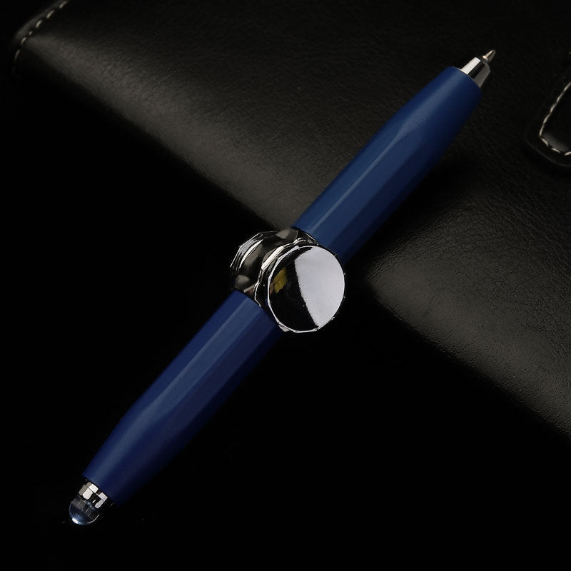 Creative Multi-Function LED Pen Spinning Decompression Gyro Metal Ballpoint Pen Fashion Office School Supplies Writing Pens Pi-Mart