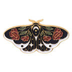 Cartoon Cute Moth Butterfly Insect Golden M Badge Biology Subject Student Bag Ornament Brooch Accessories