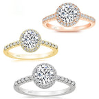Round Zircon Women's Silver Ring Pi-Mart