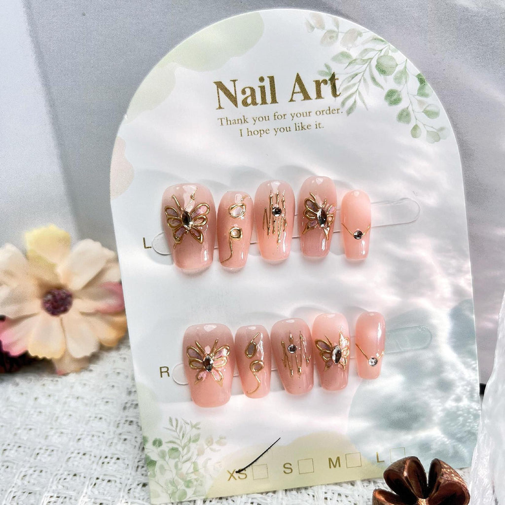 1032- Handmade press on nails fake nails removable
