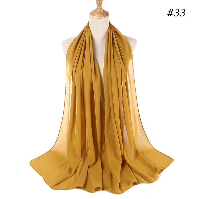 MH089 Pearl Chiffon Bubble Hijab Mariam's Collection