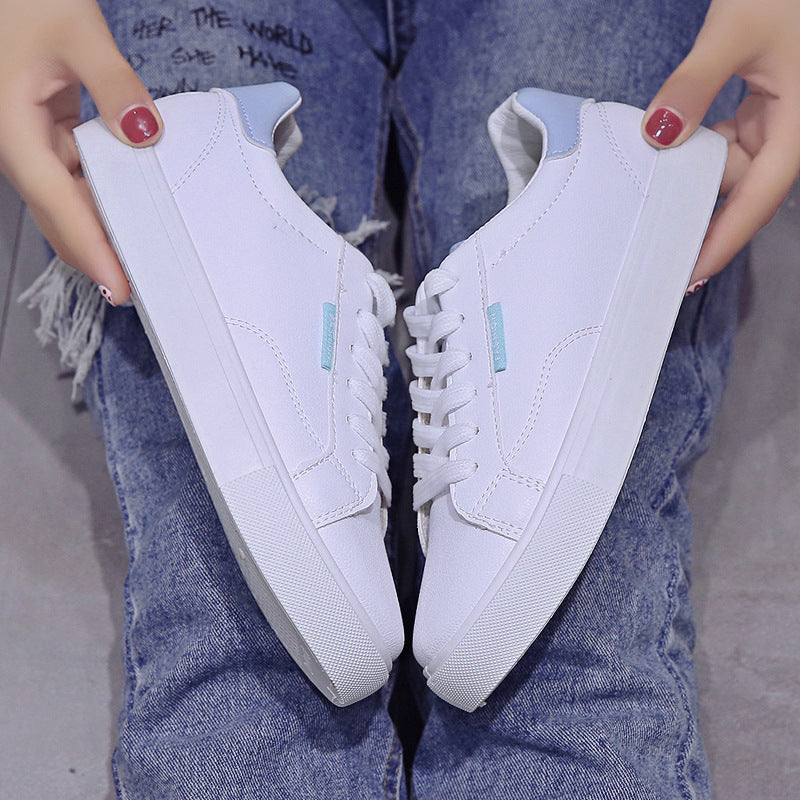 White Women's Sneakers - Flat Bottom Casual Shoes - SJB-DIAMOND ELITES