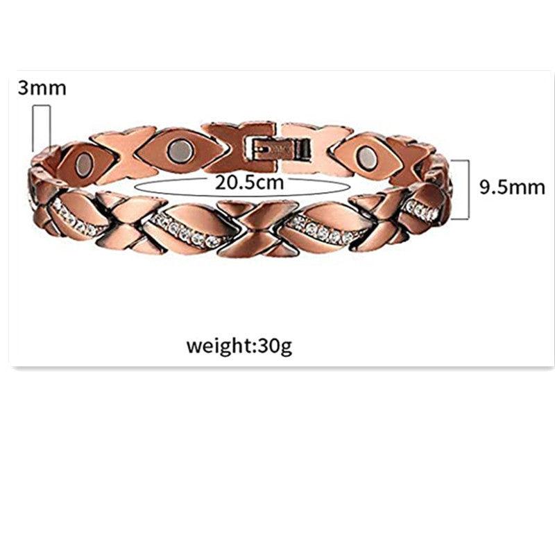 MAC083 Leaf Brushed Creative Magnet Bracelet - SJB-DIAMOND ELITES