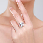 S925 Sterling Silver Simulation Diamond Ring Pi-Mart