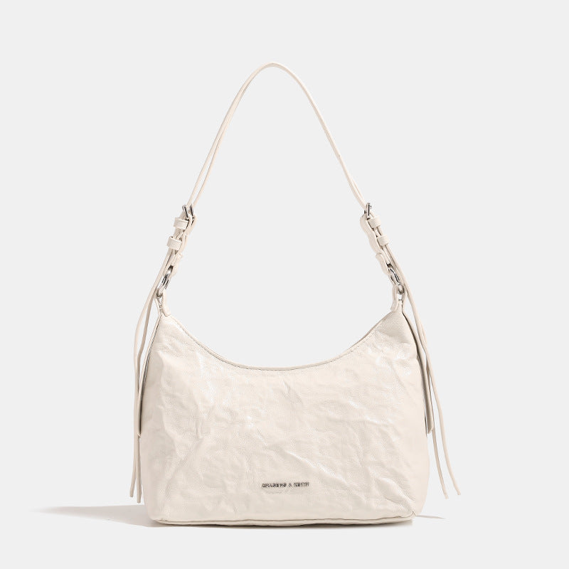 Design hobo underarm bag, female hobo crossbody bag, pleated hobo handbag, shoulder bag - SJB-DIAMOND ELITES