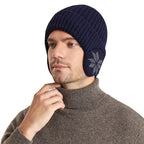 Thermal Knitting Woolen Cap Men's Fleece-lined Thickened Winter Trending Products Pi-Mart