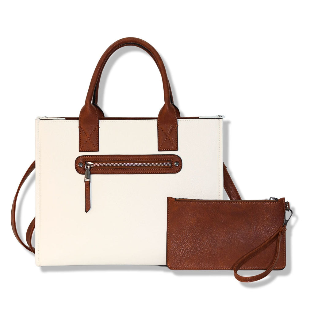 Women tote bag with small pouch, handbag 2 in 1, - SJB-DIAMOND ELITES