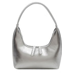 Silver mini hobo shoulder bag, small shoulder purse, women's summer shoulder bag, small hobo handbag - SJB-DIAMOND ELITES