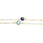Gold-plated Diamond Beaded Bracelet - Elegant Crystal Bead Bracelet - SJB-DIAMOND ELITES