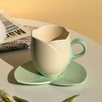 Creative Ceramic Coffee Set Suit Breakfast Milk Cup And Saucer Pi-Mart