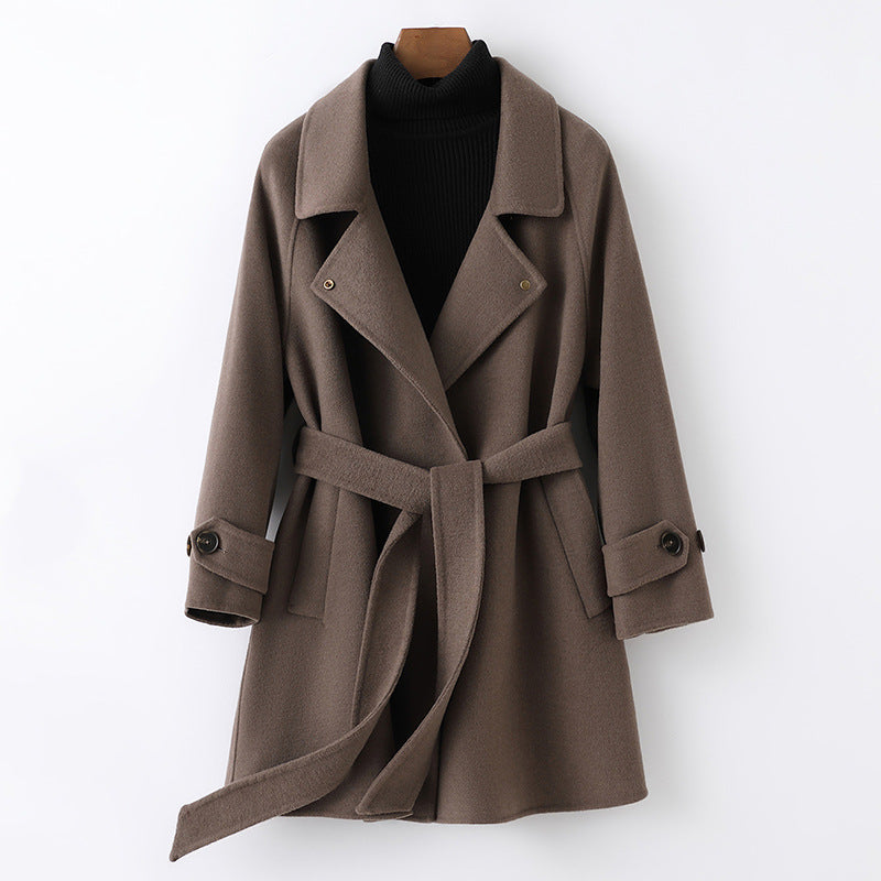 Fashion Personality Reversible Cashmere Coat Women Pi-Mart