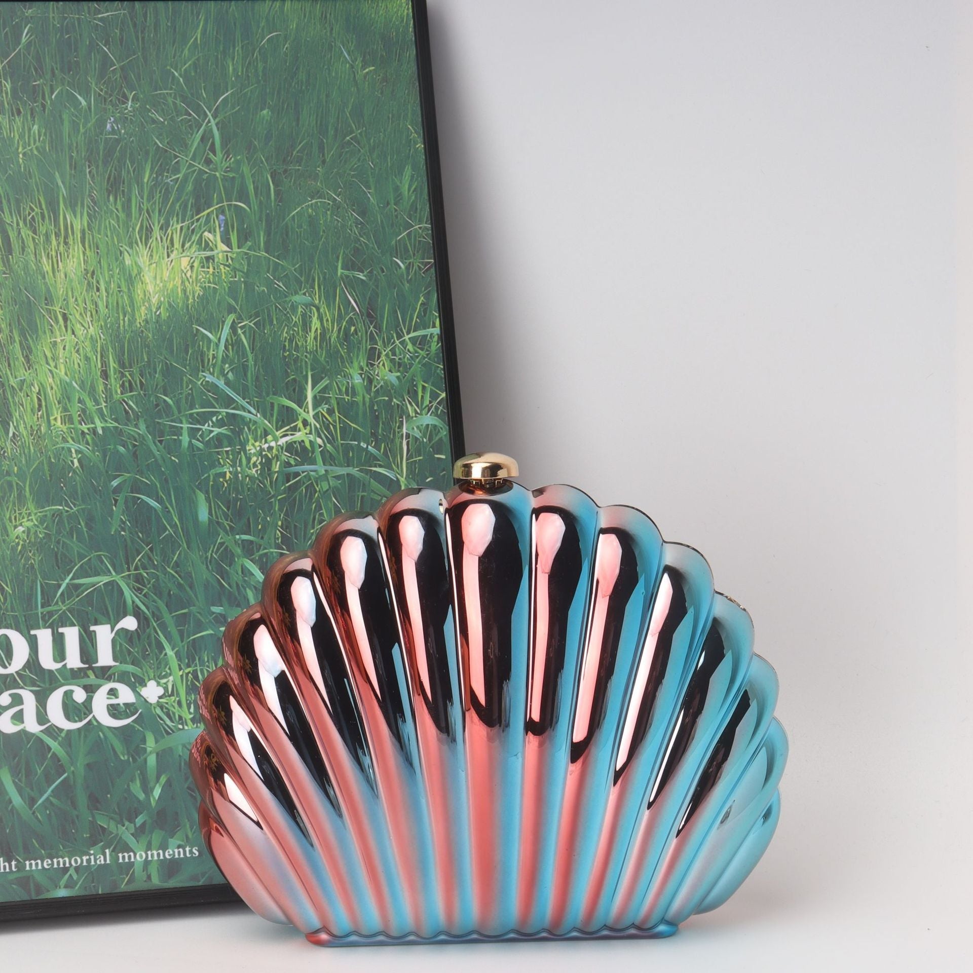 Shell Box Bag, Clutch Purse, Dinner Purse evening Clutch Purse Party, Prom Bag, Party Purse, - SJB-DIAMOND ELITES