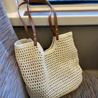 Grid knitted hobo bag, travel commuter shoulder bag, travel large capacity armpit bag, crochet hobo purse - SJB-DIAMOND ELITES