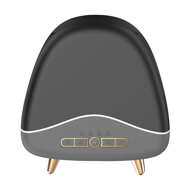 Ultrasonic Flame Aroma Diffuser Wood Grain Household Humidifier Pi-Mart