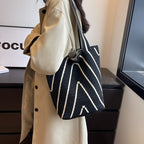 Women's bags, tote bags, knitted bags, large-capacity handbags, versatile women's shoulder bags, - SJB-DIAMOND ELITES