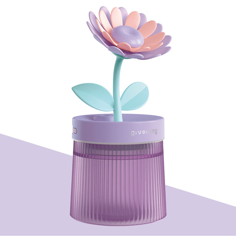 Flower Air Humidifier Small Night Lamp Usb Pi-Mart