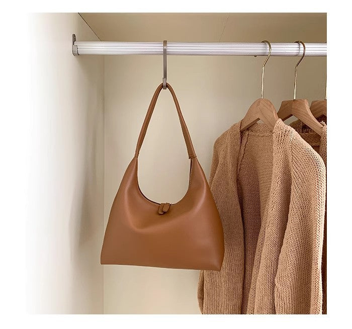 Simple versatile hobo bag for women, hand soft leather hobo bag, retro shoulder armpit bag - SJB-DIAMOND ELITES
