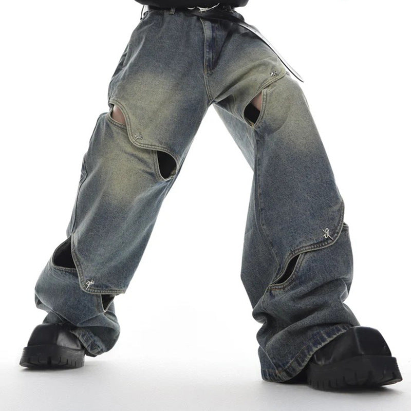 Spring And Summer Casual Wide Leg Hollow Baggy Pants Lootquake LLC