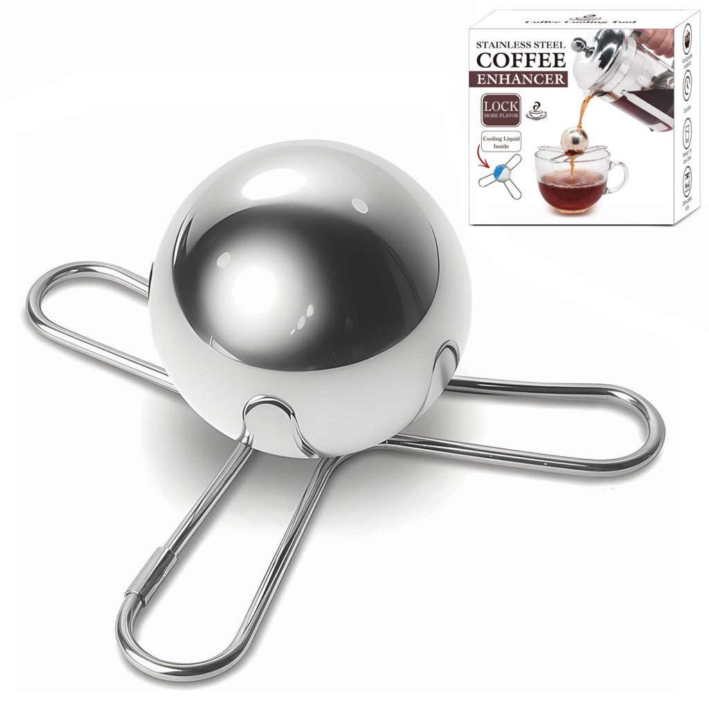 Stainless Steel Bracket Round Spherical Coffee Drink Cooling Tool Pi-Mart