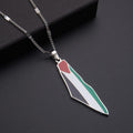 MAC100 Stainless Steel Vintage keffiyeh Palestine Map Pendant Necklace - SJB-DIAMOND ELITES