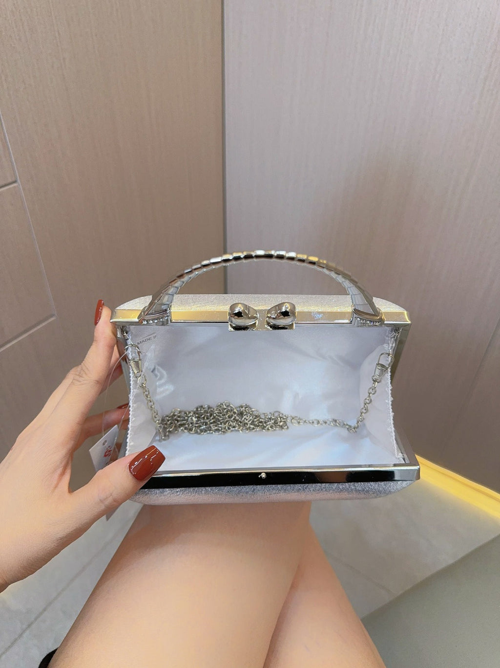 Gold Clutch Silver Clutch Purses Ladies Evening bag Party Dinner Bag - SJB-DIAMOND ELITES