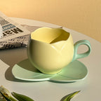Creative Ceramic Coffee Set Suit Breakfast Milk Cup And Saucer Pi-Mart