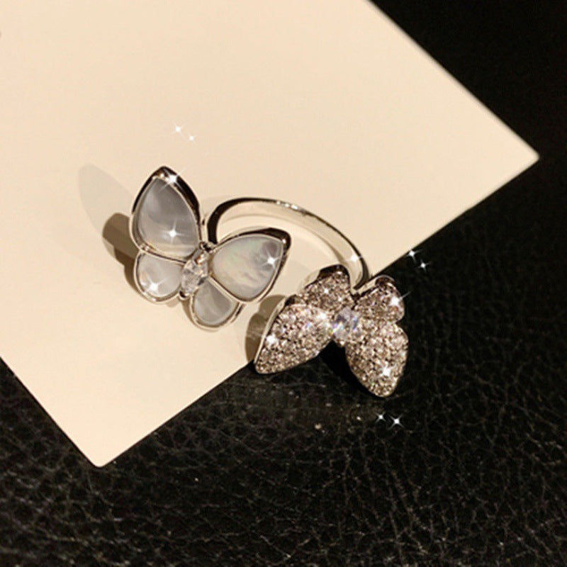 Spinning Ring Temperament Rotatable Snowflake Pi-Mart